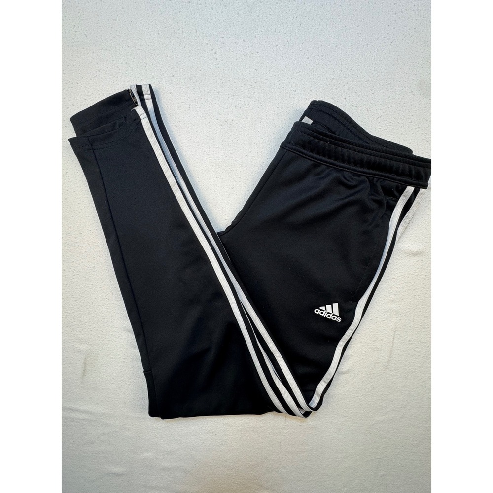 Adidas Track Pants Womens M Black Tiro Climacool Training Athletic Tapered Leg